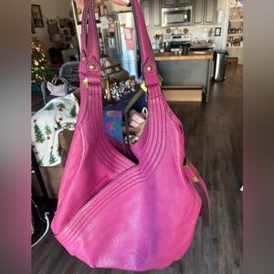 Oryany Purple Leather Handbag